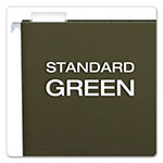 Pendaflex Standard Green Hanging Folders, Letter Size, 1/5-Cut Tab, Standard Green, 25/Box view 2