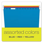 Pendaflex Colored Hanging Folders, Legal Size, 1/5-Cut Tab, Assorted, 25/Box view 2