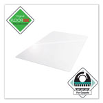 Floortex Cleartex Ultimat Polycarbonate Chair Mat for Low/Medium Pile Carpet, 35 x 47, Clear view 1