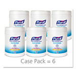 Purell Sanitizing Hand Wipes, 6 x 6 3/4, White, 270/Canister, 6 Canisters/Carton view 3