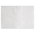 Hoffmaster Classic Embossed Straight Edge Placemats, 10 x 14, White, 1,000/Carton view 1