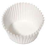 Hoffmaster Fluted Bake Cups, 4 1/2 dia x 1 1/4h, White, 500/Pack, 20 Pack/Carton view 2