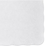 Hoffmaster Knurl Embossed Scalloped Edge Placemats, 9.5 x 13.5, White, 1,000/Carton view 2