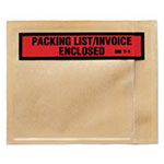 3M Top Print Self-Adhesive Packing List Envelope, 4.5 x 5.5, Clear, 1,000/Box view 1