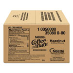 Coffee-Mate® Liquid Coffee Creamer, Hazelnut, 0.38 oz Mini Cups, 180/Carton view 1