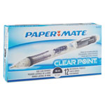 Papermate® Clear Point Mechanical Pencil, 0.7 mm, HB (#2.5), Black Lead, Blue Barrel view 2