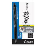 Pilot FriXion Clicker Erasable Retractable Gel Pen, 0.7mm, Black Ink/Barrel view 1