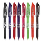 Pilot FriXion Ball Erasable Stick Gel Pen, Fine 0.7mm, Assorted Ink/Barrel, 8/Pack view 1