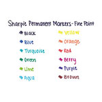Sharpie® Fine Tip Permanent Marker, Red, 36/Pack view 3