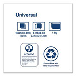 Tork Universal Multifold Hand Towel, 9.13 x 9.5, White, 250/Pack,16 Packs/Carton view 1