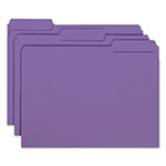 Smead Interior File Folders, 1/3-Cut Tabs, Letter Size, Purple, 100/Box view 4