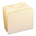 Smead Reinforced Tab Manila File Folders, 1/3-Cut Tabs, Letter Size, 11 pt. Manila, 100/Box view 1