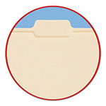 Smead Reinforced Tab Manila File Folders, 1/5-Cut Tabs, Letter Size, 11 pt. Manila, 100/Box view 3