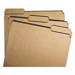 Smead Heavyweight Kraft File Folders, 1/3-Cut Tabs, Letter Size, 11 pt. Kraft, 100/Box view 1