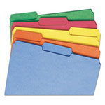 Smead Reinforced Top Tab Colored File Folders, 1/3-Cut Tabs, Letter Size, Assorted, 100/Box view 1