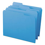 Smead Reinforced Top Tab Colored File Folders, 1/3-Cut Tabs, Letter Size, Blue, 100/Box view 4