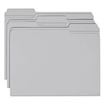 Smead Reinforced Top Tab Colored File Folders, 1/3-Cut Tabs, Letter Size, Gray, 100/Box view 2
