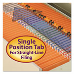 Smead Reinforced Top Tab Colored File Folders, Straight Tab, Letter Size, Orange, 100/Box view 5