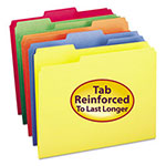 Smead Colored File Folders, 1/3-Cut Tabs, Letter Size, Orange, 100/Box view 1