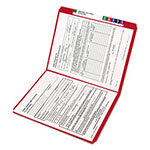 Smead Reinforced Top Tab Colored File Folders, Straight Tab, Letter Size, Red, 100/Box view 1