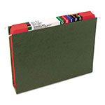 Smead Reinforced Top Tab Colored File Folders, Straight Tab, Letter Size, Red, 100/Box view 2