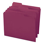 Smead Colored File Folders, 1/3-Cut Tabs, Letter Size, Maroon, 100/Box view 3