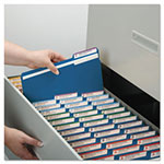 Smead Colored File Folders, 1/3-Cut Tabs, Letter Size, Navy Blue, 100/Box view 2