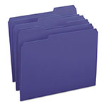 Smead Colored File Folders, 1/3-Cut Tabs, Letter Size, Navy Blue, 100/Box view 5