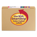Smead Heavyweight Kraft File Folders, Straight Tab, Legal Size, 11 pt. Kraft, 100/Box view 3