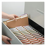 Smead Heavyweight Kraft File Folders, 1/3-Cut Tabs, Legal Size, 11 pt. Kraft, 100/Box view 3