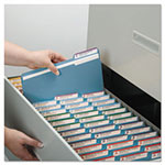 Smead Colored File Folders, 1/3-Cut Tabs, Legal Size, Blue, 100/Box view 3