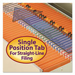 Smead Reinforced Top Tab Colored File Folders, Straight Tab, Legal Size, Orange, 100/Box view 4