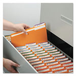 Smead Reinforced Top Tab Colored File Folders, 1/3-Cut Tabs, Legal Size, Orange, 100/Box view 3