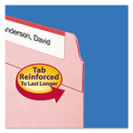 Smead Reinforced Top Tab Colored File Folders, 1/3-Cut Tabs, Legal Size, Pink, 100/Box view 3