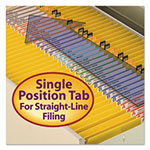 Smead Reinforced Top Tab Colored File Folders, Straight Tab, Legal Size, Yellow, 100/Box view 3