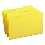 Smead Colored File Folders, 1/3-Cut Tabs, Legal Size, Yellow, 100/Box view 3