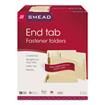 Smead Manila End Tab 2-Fastener Folders with Reinforced Tabs, 0.75