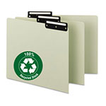 Smead Recycled Blank Top Tab File Guides, 1/3-Cut Top Tab, Blank, 8.5 x 11, Green, 50/Box view 1