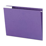 Smead Colored Hanging File Folders, Letter Size, 1/5-Cut Tab, Purple, 25/Box view 1