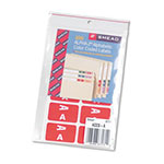 Smead AlphaZ Color-Coded Second Letter Alphabetical Labels, A, 1 x 1.63, Red, 10/Sheet, 10 Sheets/Pack view 1
