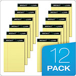 TOPS Docket Ruled Perforated Pads, Wide/Legal Rule, 50 Canary-Yellow 8.5 x 14 Sheets, 12/Pack view 2