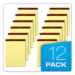 TOPS Docket Gold Ruled Perforated Pads, Wide/Legal Rule, 50 Canary-Yellow 8.5 x 11.75 Sheets, 12/Pack view 5