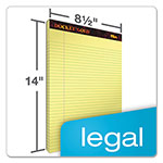 TOPS Docket Gold Ruled Perforated Pads, Wide/Legal Rule, 50 Canary-Yellow 8.5 x 14 Sheets, 12/Pack view 3