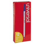Universal Ballpoint Pen, Stick, Fine 0.7 mm, Blue Ink, Gray Barrel, Dozen view 2