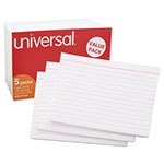 Universal Ruled Index Cards, 4 x 6, White, 500/Pack view 3