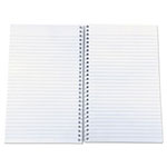 Universal Wirebound Notebook, 3-Subject, Medium/College Rule, Black Cover, (120) 9.5 x 6 Sheets view 1