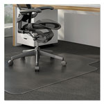 Alera Moderate Use Studded Chair Mat for Low Pile Carpet, 45 x 53, Wide Lipped, Clear orginal image