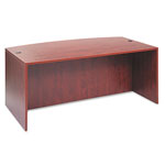 Alera Valencia Bow Desk Shell, 71w x 35.5d to 41.38d x 29.63h, Medium Cherry orginal image