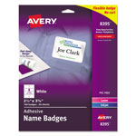 Avery Flexible Adhesive Name Badge Labels, 3.38 x 2.33, White, 160/Pack orginal image