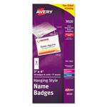 Avery Necklace-Style Badge Holder w/Laser/Inkjet Insert, Top Load, 4 x 3, WE, 50/Box orginal image